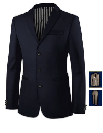 Wedding Suits For Men To Buy Birmingham with 3 Buttons, Single Breasted