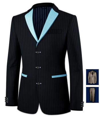 Made To Measure Women's Suits with 3 Buttons, Single Breasted