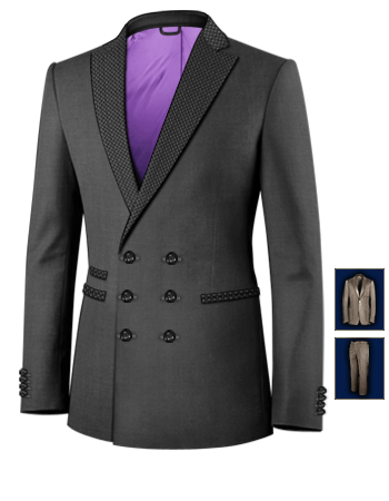 Find Suit Jackets with 6 Buttons, Double Breasted (3 To Close)