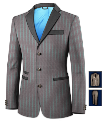 American Suits with 3 Buttons, Single Breasted