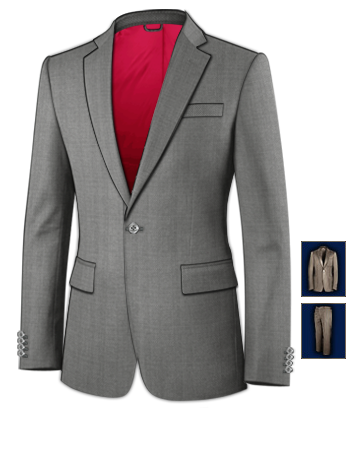 Exclusive Suits with 1 Button, Single Breasted