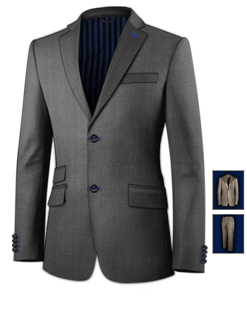 Tailor To Fit Suits London Cheap with 2 Buttons, Single Breasted