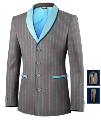 Tweed Suit Sale with 4 Buttons, Single Breasted