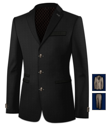 Made To Measure Suits Durham with 3 Buttons, Single Breasted