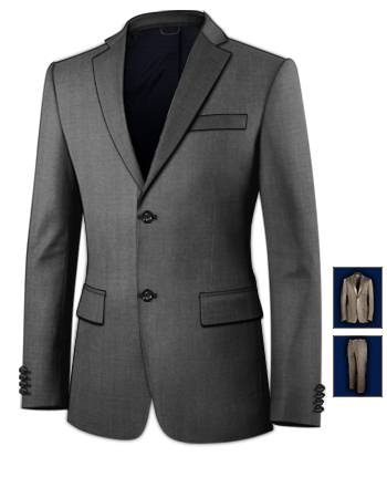 Suits Cardiff with 2 Buttons, Single Breasted