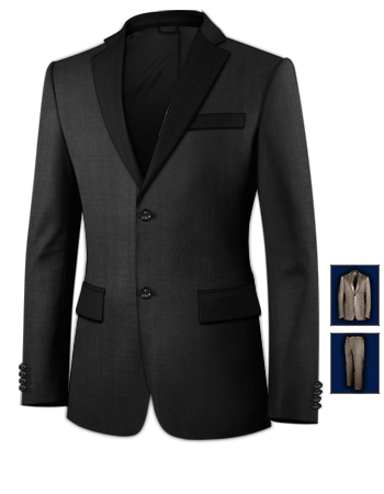Lilac Mens Suits with 2 Buttons, Single Breasted
