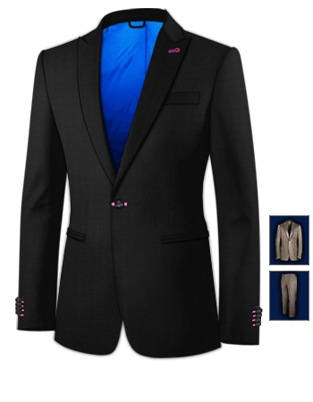 Made To Measure Suits Switzerland with 1 Button, Single Breasted