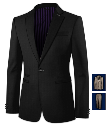 Tailor Made Suits Stoke On Trent with 1 Button, Single Breasted