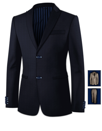 Boys Tailored Suits with 2 Buttons, Single Breasted