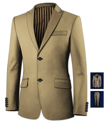 Made To Measure Suits Online with 2 Buttons, Single Breasted