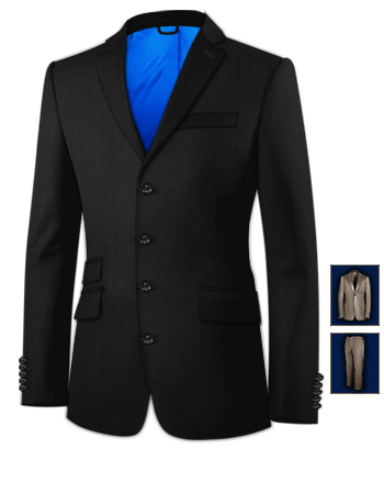 Tailor Made Suit Ireland with 4 Buttons, Single Breasted