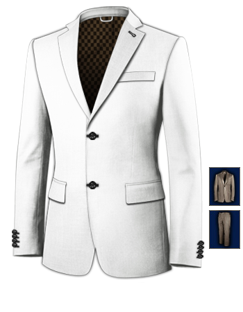 Men's Clothing Enabled with 2 Buttons, Single Breasted