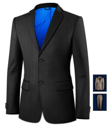 Mens Cream Suits with 2 Buttons, Single Breasted