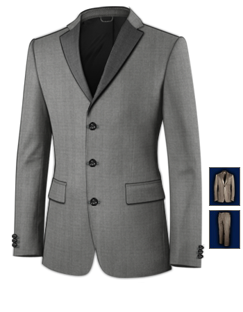 Two Tone Suits with 3 Buttons, Single Breasted
