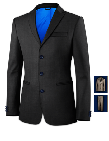 English Suits with 3 Buttons, Single Breasted