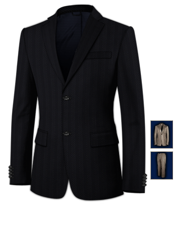 Tailor Made Indian Suits For Men with 2 Buttons, Single Breasted