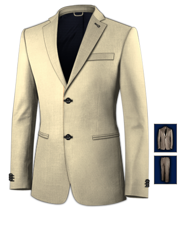 Suit Tailor Made India with 2 Buttons, Single Breasted