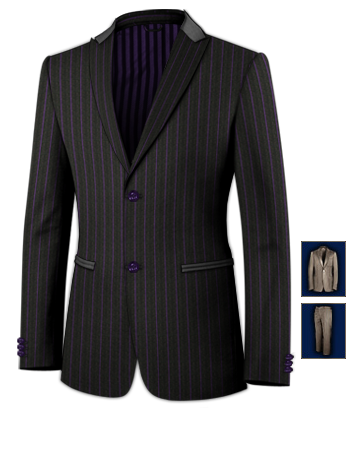Discount London Bespoke Suit with 2 Buttons, Single Breasted