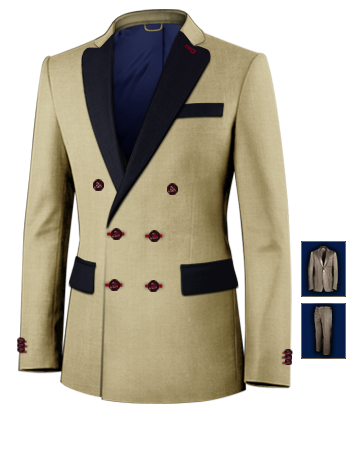 Made To Measure Suits Service Reigate with 6 Buttons, Double Breasted (2 To Close)