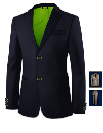 Very Cheap Suits with 2 Buttons, Single Breasted
