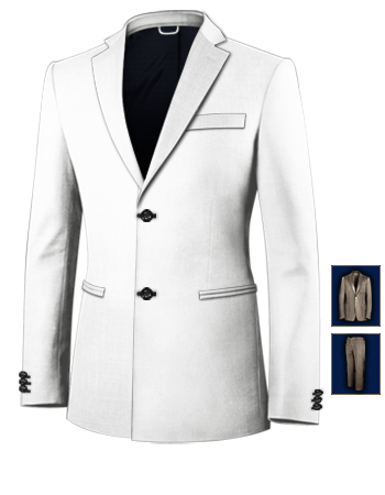 Slim Fit Suits For Men with 2 Buttons, Single Breasted