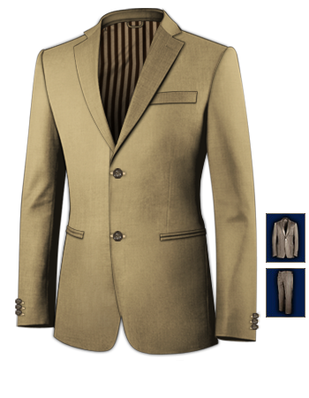 Cheap Office Suits For Men with 2 Buttons, Single Breasted
