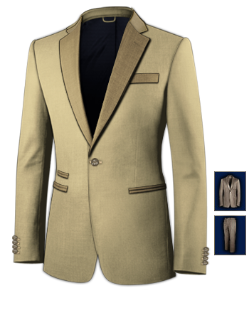 Wedding Suit Styles For Men with 1 Button, Single Breasted
