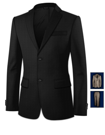 Linen Suits with 2 Buttons, Single Breasted