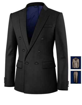 Cheap Suits Cork with 6 Buttons, Double Breasted (1 To Close)