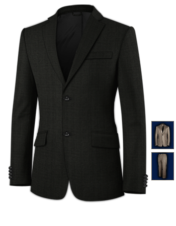 Two Tone Suit with 2 Buttons, Single Breasted