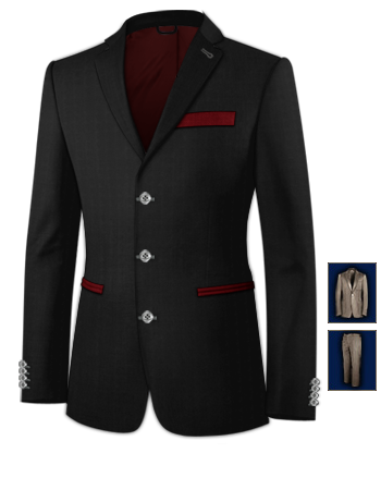 Buy Nouveau Suit with 3 Buttons, Single Breasted
