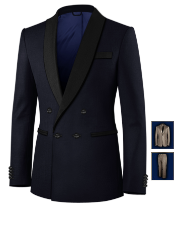London Bespoke Suits with 4 Buttons, Double Breasted (1 To Close)