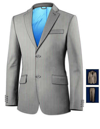 Cheap Suits Derby with 2 Buttons, Single Breasted