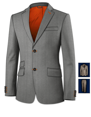 Suits And Tailoring 58 Single Breasted Suit with 2 Buttons, Single Breasted