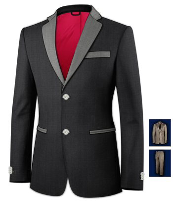 Tailor Made Suits Dublin with 2 Buttons, Single Breasted