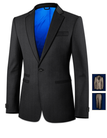 Man Suit Wedding Clothing with 1 Button, Single Breasted