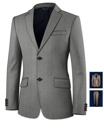 Suit Under Arm Tailor with 2 Buttons, Single Breasted