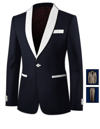 Slim Fit Suit Bristol with 1 Button, Single Breasted