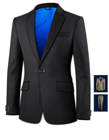 Dinner Jacket Men's Clothing with 1 Button, Single Breasted