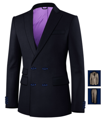 Made To Measure Suits Gloucestershire with 4 Buttons,double Breasted (2 To Close)