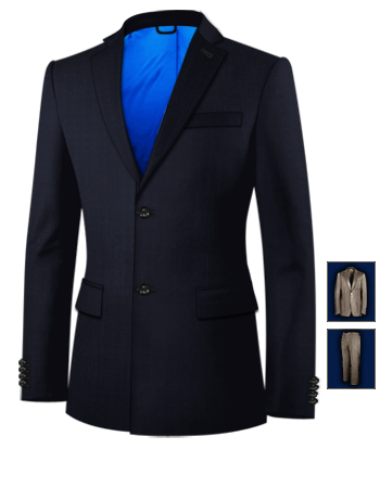 Suits with 2 Buttons, Single Breasted