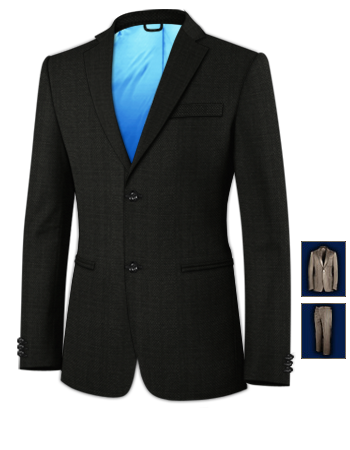 Tailored Suit Malaysia with 2 Buttons, Single Breasted