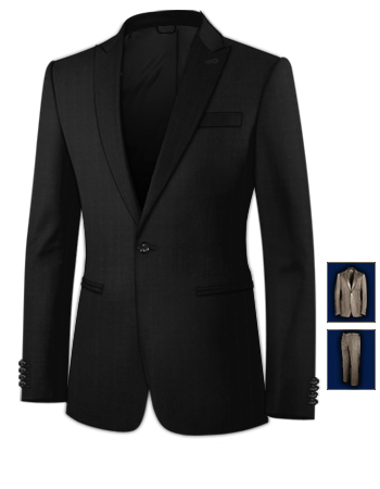 Tailor Made Suits London with 1 Button, Single Breasted