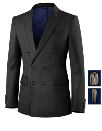 Tailor Suit Coventry with 6 Buttons, Double Breasted (2 To Close)
