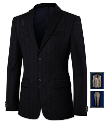 Corduroy Suits For Men with 2 Buttons, Single Breasted