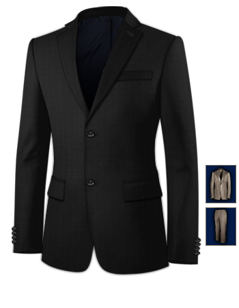 Shiny Wedding Suits For Groom with 2 Buttons, Single Breasted