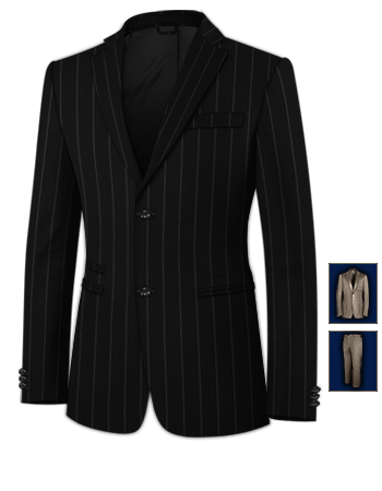 Cheap Mens Wedding Suits with 2 Buttons, Single Breasted
