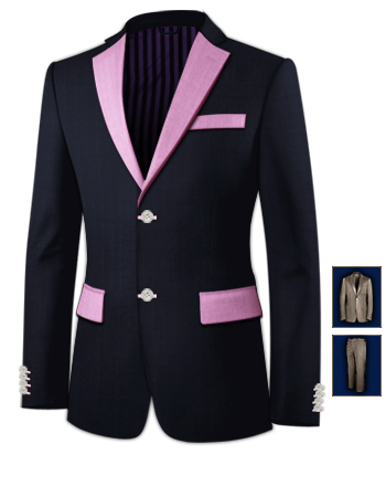 Mens Lightweight Suits with 2 Buttons, Single Breasted
