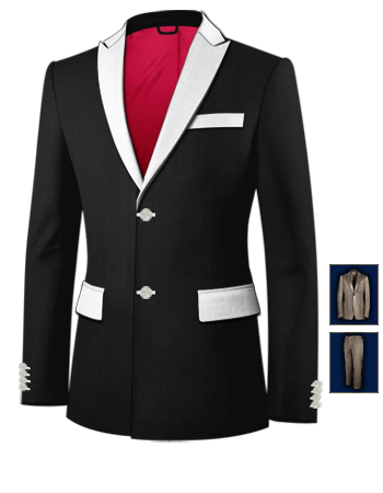 Buy Cheap Suits with 2 Buttons, Single Breasted