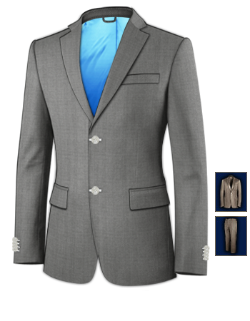 Tailor Made Ladies Suits with 2 Buttons, Single Breasted